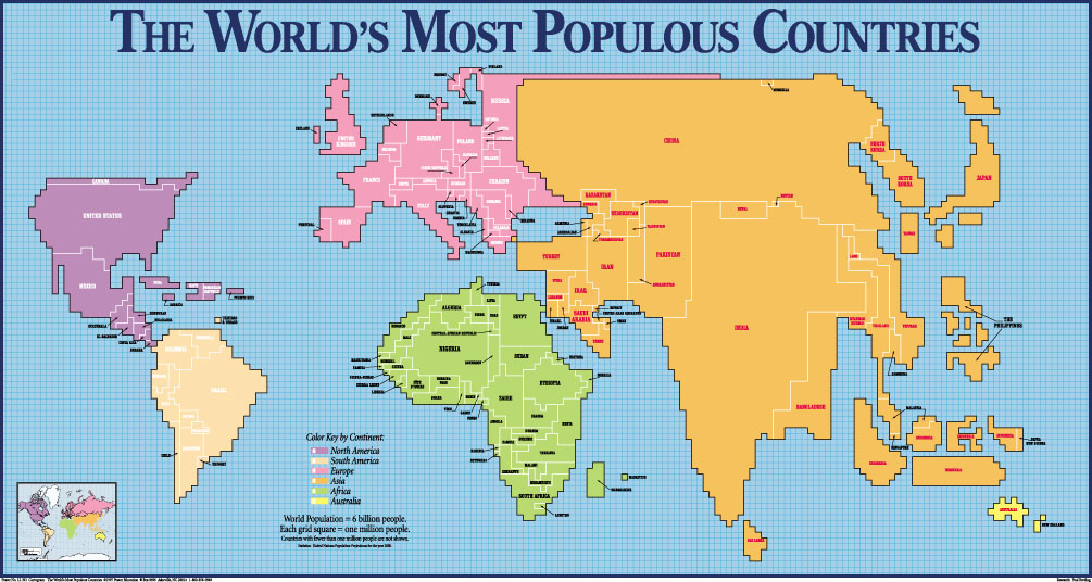 mapa del mundo politico. tercer mundo