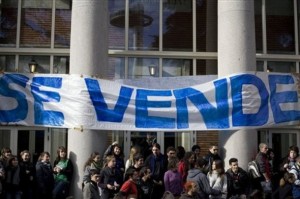 Spain University Protest